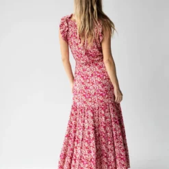 Natural Life Havana Nights Maxi Dress - Cranberry Cream -Natural Life Shop 484A0123 20copy scaled