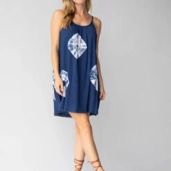 Natural Life Coco Cotton Gauze Cover-Up Dress - Indigo Tie-Dye -Natural Life Shop 484A0532 20copy scaled