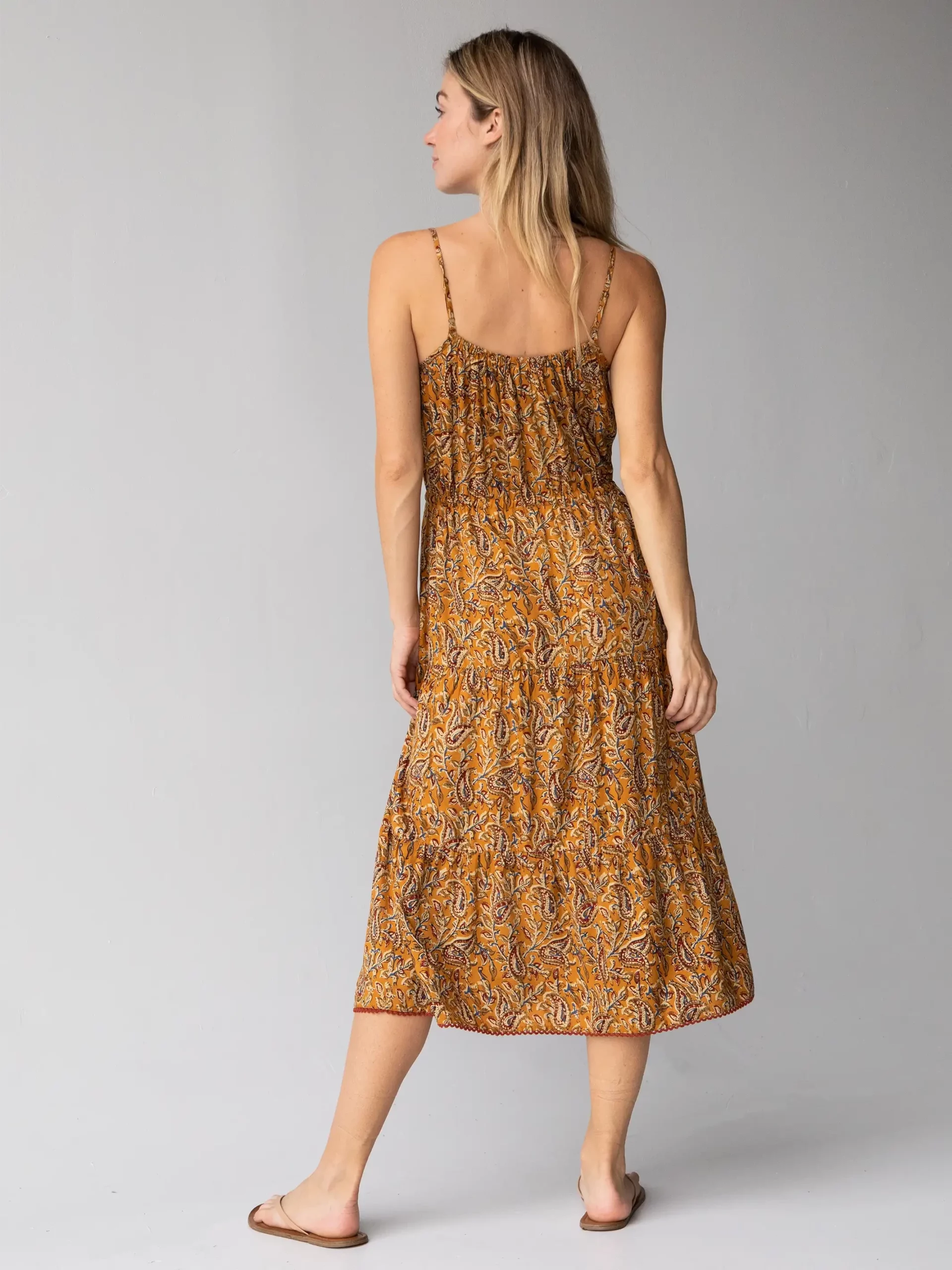 Natural Life Iris Tie-Waist Midi Dress - Paisley Print 5 Natural Life Iris Tie-Waist Midi Dress - Paisley Print - Image 3