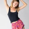 Natural Life Pom Pom Shorts - Pink Retro Floral -Natural Life Shop 484A0711 20copy