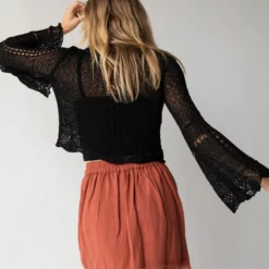 Natural Life Holly Mini Wrap Skirt - Rust -Natural Life Shop 484A0933 20copy scaled