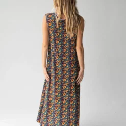 Natural Life Hangout Midi Dress - Navy Olive -Natural Life Shop 484A0938 20copy scaled