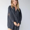 Natural Life Lesli Shirt Dress - Charcoal -Natural Life Shop 484A1124 20copy scaled