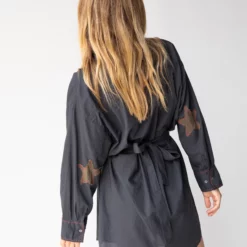 Natural Life Lesli Shirt Dress - Charcoal -Natural Life Shop 484A1161 20copy scaled