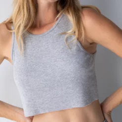 Natural Life So Easy Racerback Tank Top - Heather Grey