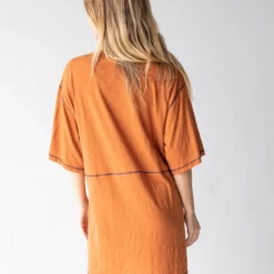 Natural Life Charlie V-Neck Dress - Burnt Orange 10 Natural Life Charlie V-Neck Dress - Burnt Orange -Natural Life Shop 484A1727 20copy