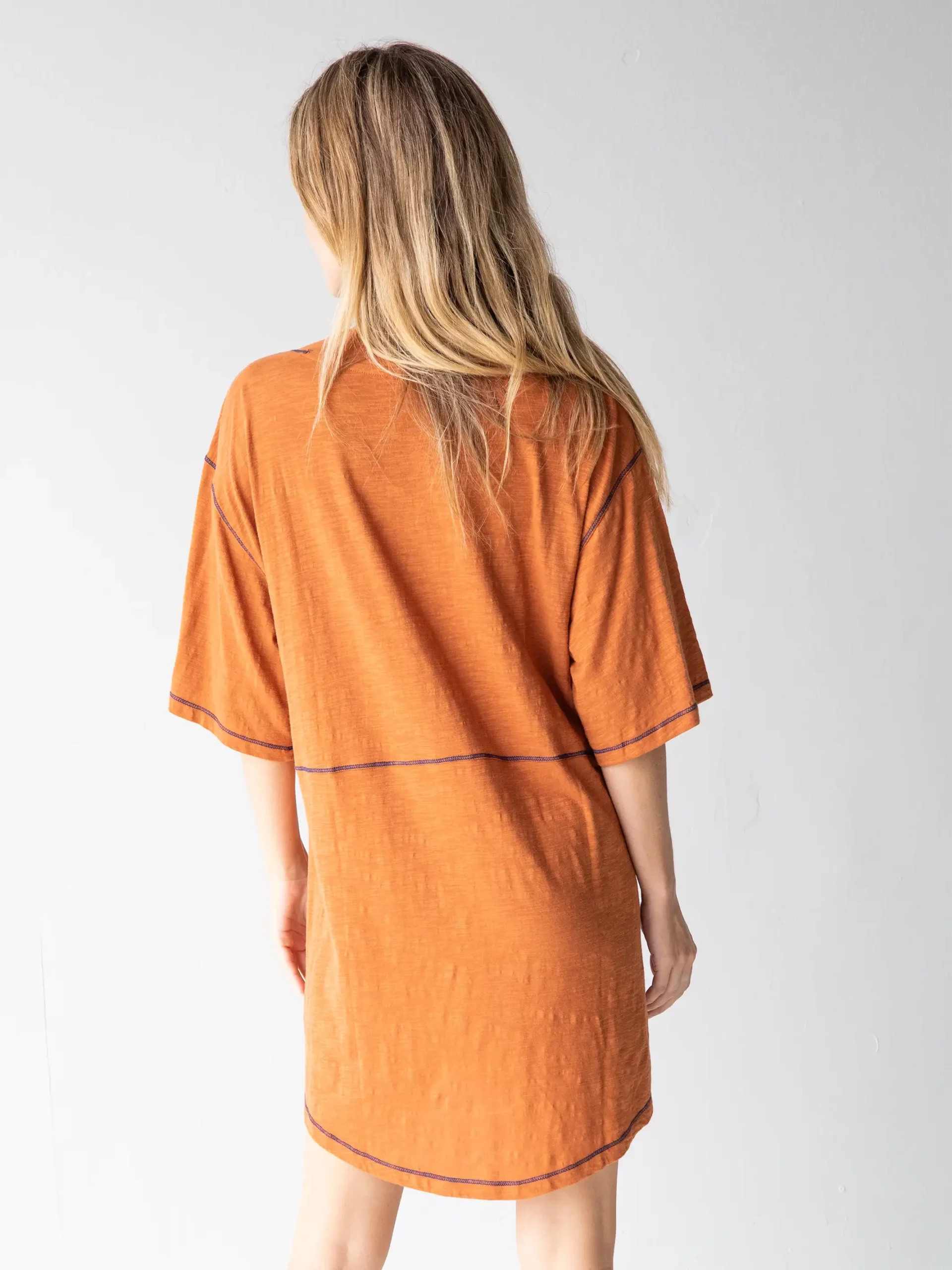 Natural Life Charlie V-Neck Dress - Burnt Orange 6 Natural Life Charlie V-Neck Dress - Burnt Orange - Image 4