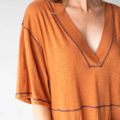Natural Life Charlie V-Neck Dress - Burnt Orange 9 Natural Life Charlie V-Neck Dress - Burnt Orange -Natural Life Shop 484A1731 20copy