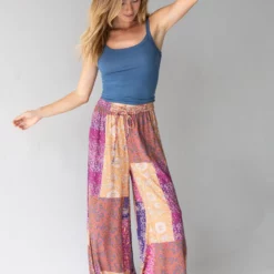 Natural Life Patchwork Wide-Leg Pant - Multicolor -Natural Life Shop 484A1789 20copy