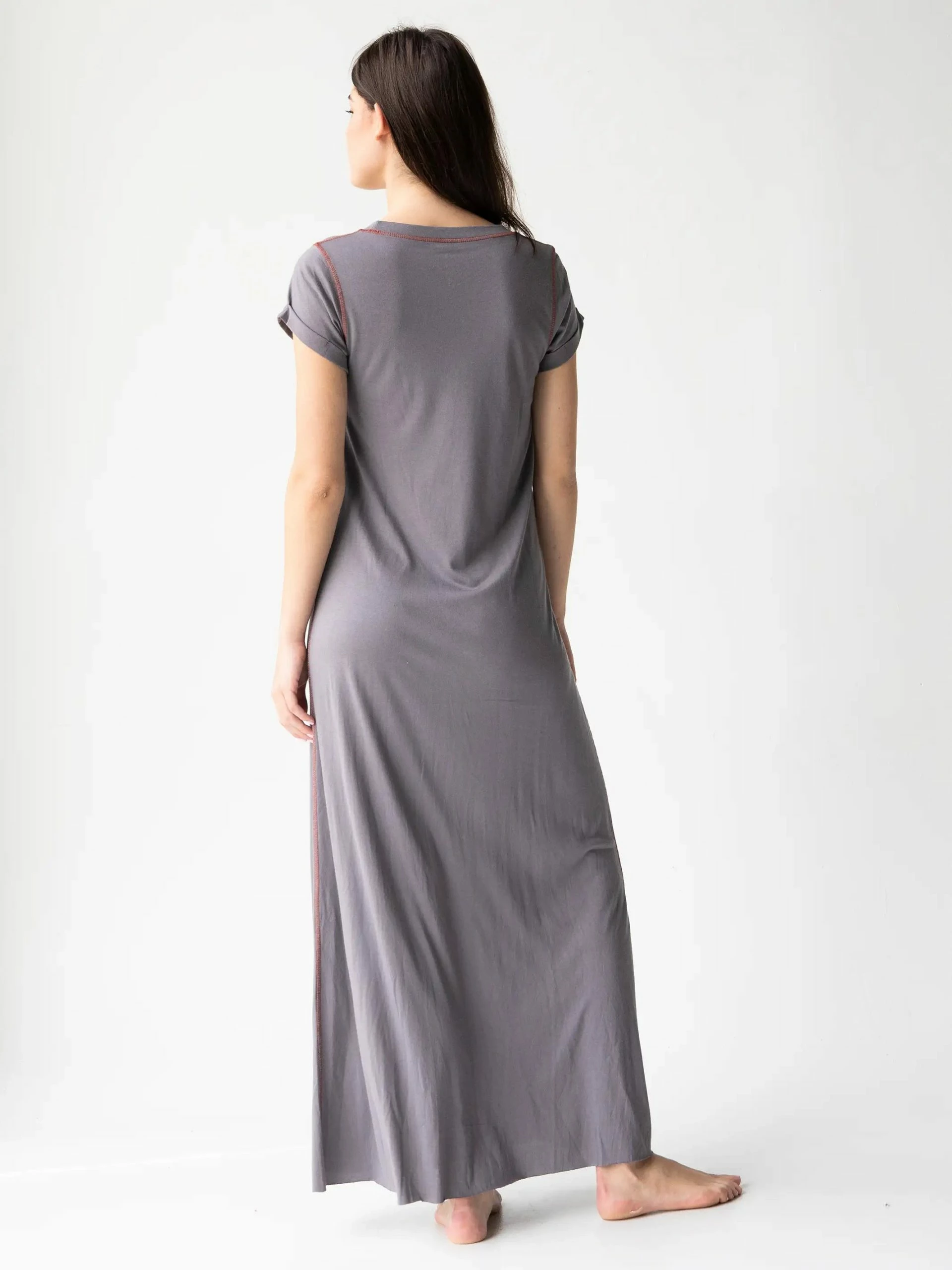 Natural Life Logan Maxi Dress - Charcoal 5 Natural Life Logan Maxi Dress - Charcoal - Image 3