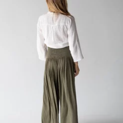 Natural Life Make A Move Knit Palazzo Pant - Olive -Natural Life Shop 484A1859 Edit 20copy scaled