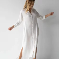 Natural Life Drew Gauze Shirt Dress - White 11 Natural Life Drew Gauze Shirt Dress - White -Natural Life Shop 484A1915 Edit 20copy scaled