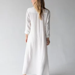 Natural Life Drew Gauze Shirt Dress - White 12 Natural Life Drew Gauze Shirt Dress - White -Natural Life Shop 484A1947 20copy