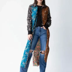 Natural Life Esme Shirt Dress - Turquoise Mixed Print -Natural Life Shop 484A2054 20copy scaled