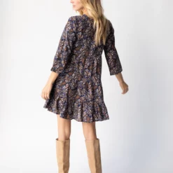 Natural Life Heidi Mini Dress - Navy Paisley -Natural Life Shop 484A2546 20copy