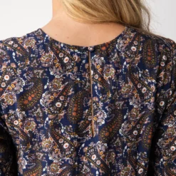 Natural Life Heidi Mini Dress - Navy Paisley -Natural Life Shop 484A2548 20copy