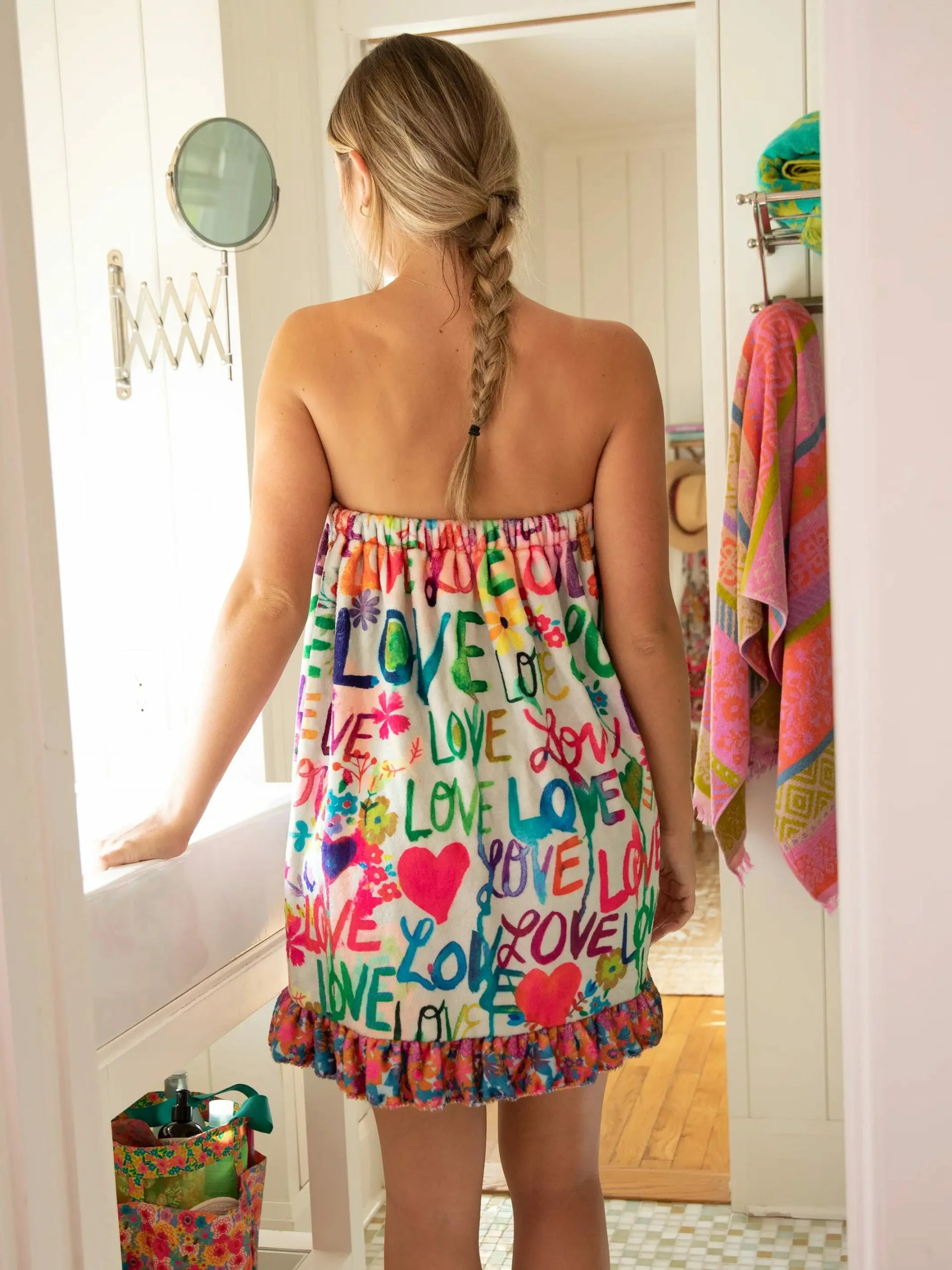 Natural Life Shower Body Towel Wrap - Love 4 Natural Life Shower Body Towel Wrap - Love - Image 2