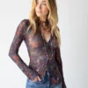 Natural Life Carina Mesh Top - Watercolor Indigo Floral 2 Natural Life Carina Mesh Top - Watercolor Indigo Floral -Natural Life Shop 484A3191 20copy