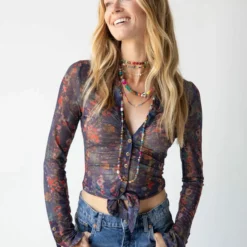 Natural Life Carina Mesh Top - Watercolor Indigo Floral 7 Natural Life Carina Mesh Top - Watercolor Indigo Floral -Natural Life Shop 484A3223 20copy scaled