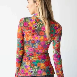 Natural Life Carina Mesh Top - Bright Red Pink -Natural Life Shop 484A3318 20copy scaled