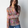 Natural Life Carina Mesh Top - Grey Bright Floral -Natural Life Shop 484A3398 20copy