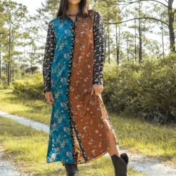 Natural Life Esme Shirt Dress - Turquoise Mixed Print -Natural Life Shop 484A3553 20copy scaled