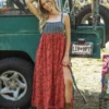 Natural Life Patti Side Slit Maxi Dress - Red Orange Mixed Print -Natural Life Shop 484A4151 LicensePlateEdit 20copy scaled