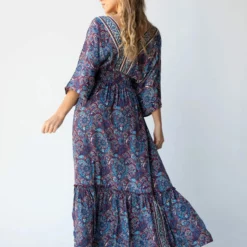 Natural Life Celia Maxi Dress - Cranberry Navy Paisley 9 Natural Life Celia Maxi Dress - Cranberry Navy Paisley -Natural Life Shop 484A4404 20copy scaled