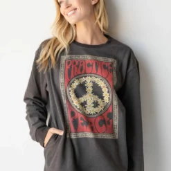 Natural Life Comfy Pocket Sweatshirt - Practice Peace -Natural Life Shop 484A4742 20copy scaled