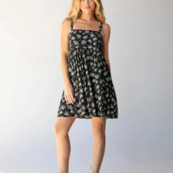 Natural Life Patti Dress - Black Bouquets -Natural Life Shop 484A5076 scaled