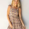 Natural Life Grace Mini Dress - Yellow Purple Floral -Natural Life Shop 484A5125 20copy scaled
