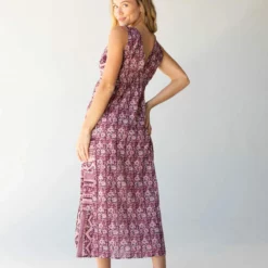 Natural Life Gianna Midi Beach Dress - Purple Floral Border 11 Natural Life Gianna Midi Beach Dress - Purple Floral Border -Natural Life Shop 484A5368 20copy scaled