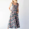 Natural Life Claudia Smocked Maxi Dress - Pink Blue Floral -Natural Life Shop 484A5503 20copy scaled