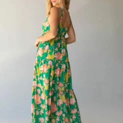 Natural Life Ella Maxi Dress - Green Coral Floral -Natural Life Shop 484A5532 20copy scaled
