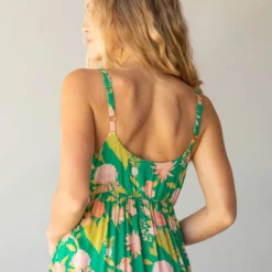 Natural Life Ella Maxi Dress - Green Coral Floral -Natural Life Shop 484A5538 20copy scaled