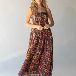 Natural Life Patsy Maxi Dress - Red Sunflower -Natural Life Shop 484A5675 20copy scaled