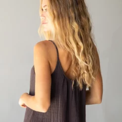 Natural Life Cosette Embroidered Maxi Dress - Charcoal -Natural Life Shop 484A5810 20copy