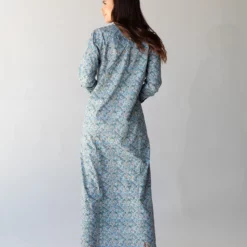 Natural Life Drew Cotton Shirt Dress - Dusty Blue Floral -Natural Life Shop 484A5831