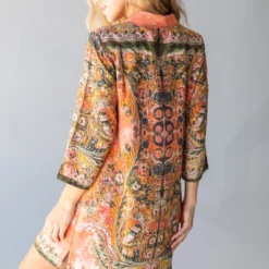 Natural Life Fiona Tunic Dress - Orange Paisley 10 Natural Life Fiona Tunic Dress - Orange Paisley -Natural Life Shop 484A5867 20copy