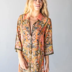 Natural Life Fiona Tunic Dress - Orange Paisley 11 Natural Life Fiona Tunic Dress - Orange Paisley -Natural Life Shop 484A5912 20copy