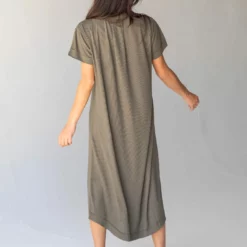 Natural Life Stephanie Ribbed Knit Maxi Dress - Olive -Natural Life Shop 484A5995 20copy scaled