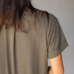 Natural Life Stephanie Ribbed Knit Maxi Dress - Olive -Natural Life Shop 484A5999 20copy