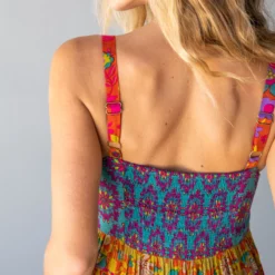 Natural Life Patricia Maxi Dress - Red Mustard Border -Natural Life Shop 484A6046 20copy