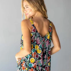 Natural Life Chelsea Jumpsuit - Black Multi Floral -Natural Life Shop 484A6185 20 1 20copy scaled