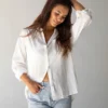 Natural Life Lived In Button Down Shirt - Off White -Natural Life Shop 484A6192 scaled