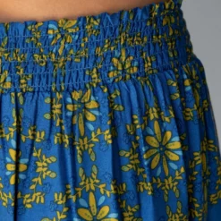 Natural Life Maylin Midi Skirt - Blue Border Print -Natural Life Shop 484A6345 20copy scaled