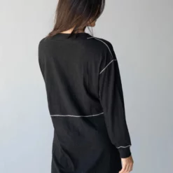 Natural Life Charlie Long Sleeve V-Neck Dress - Black 9 Natural Life Charlie Long Sleeve V-Neck Dress - Black -Natural Life Shop 484A6524 20copy scaled