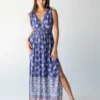 Natural Life Nadia Halter Dress - Navy Paisley -Natural Life Shop 484A6696 20copy scaled