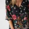 Natural Life Maribel Top - Black Floral Mushroom -Natural Life Shop 484A6805 20copy