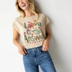 Natural Life Frankie Boxy Tee Shirt - Love Is The Answer -Natural Life Shop 484A6858 20copy scaled